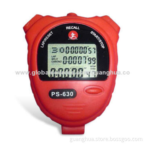 Novelty Digital Stopwatch with Large Display, Fastest Slip/Lap Time Memory Function